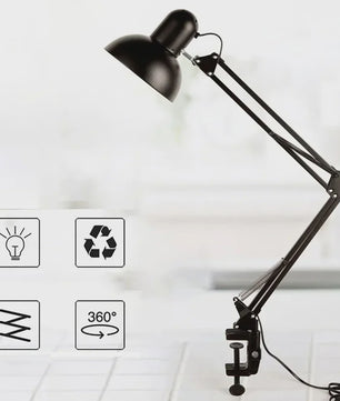 Flexibele LED Bureau Lamp Metaal - Verstelbaar en Opvouwbaar - Ideaal voor Thuiswerk en Lezen