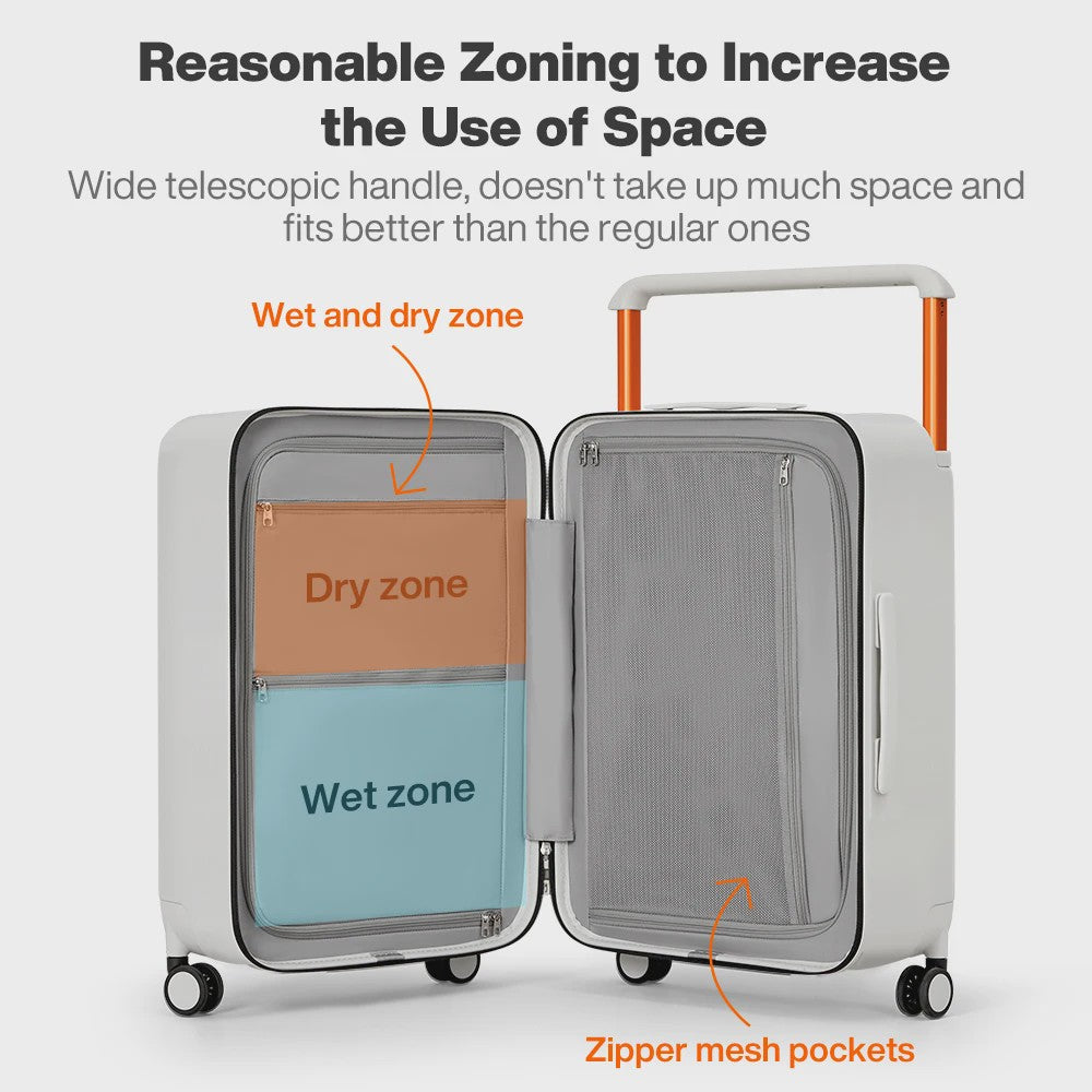 Mixi 26-inch Hardside Trolley Koffer - Ruim, Lichtgewicht en Duurzaam Reisbagage