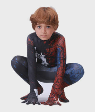 Kinder Superhero Spider-Man Onesie - Feestelijk Verkleedkostuum voor Kinderen
