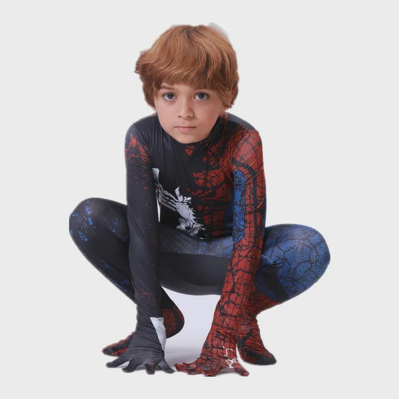 Kinder Superhero Spider-Man Onesie - Feestelijk Verkleedkostuum voor Kinderen