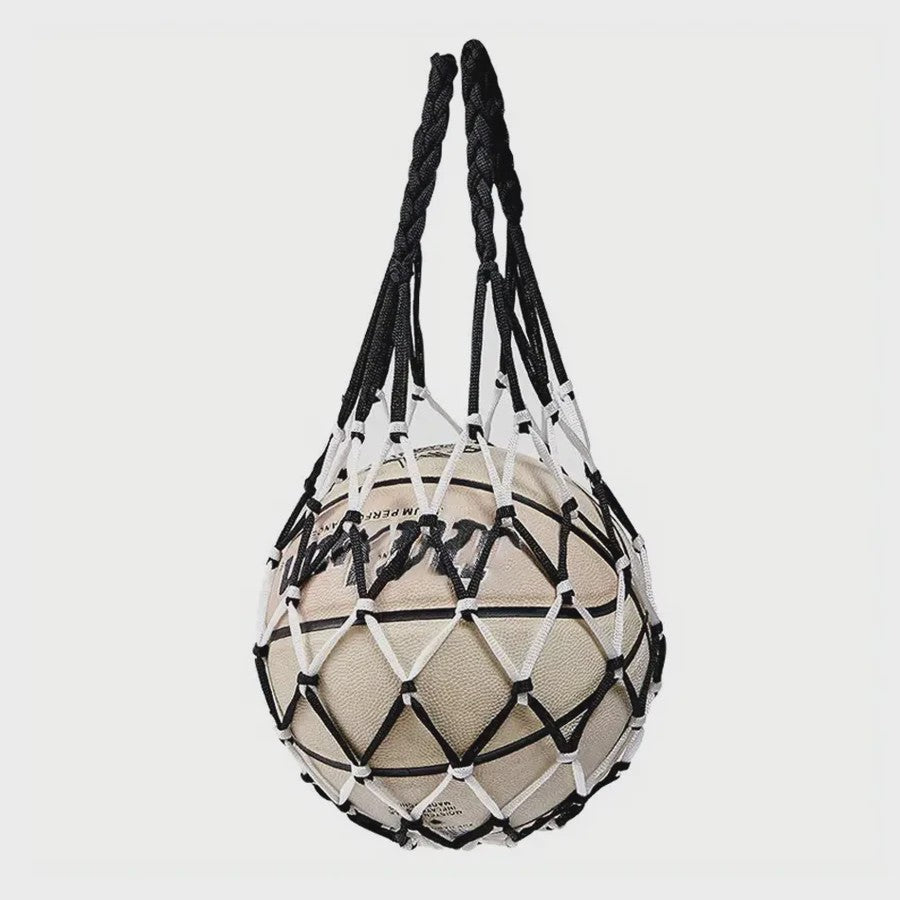 Duurzame Basketbal Net Tas - Sterk Geweven Nylon Opbergnet voor Ballen