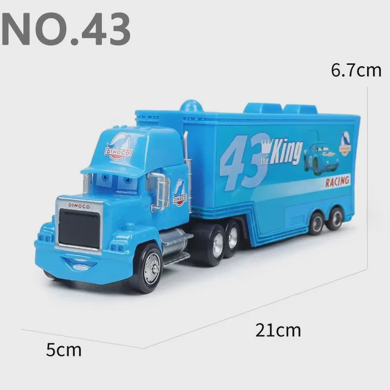 Cars Lightning McQueen Container Vrachtwagen Speelgoed - Alloy Diecast Model