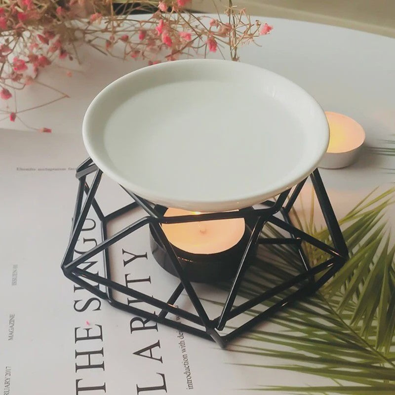 Geometrische Oliebrander voor Wax Melts & Etherische Oliën