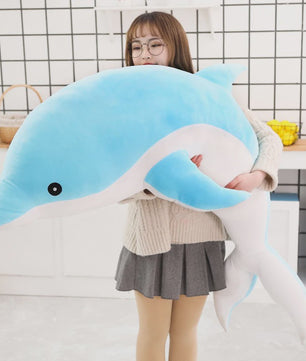 Zachte Pluche Dolfijn Knuffel - Verkrijgbaar in Maten 30-160CM - Perfect Cadeau voor Kinderen