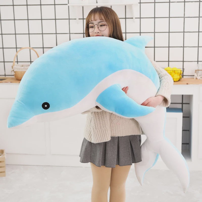 Zachte Pluche Dolfijn Knuffel - Verkrijgbaar in Maten 30-160CM - Perfect Cadeau voor Kinderen
