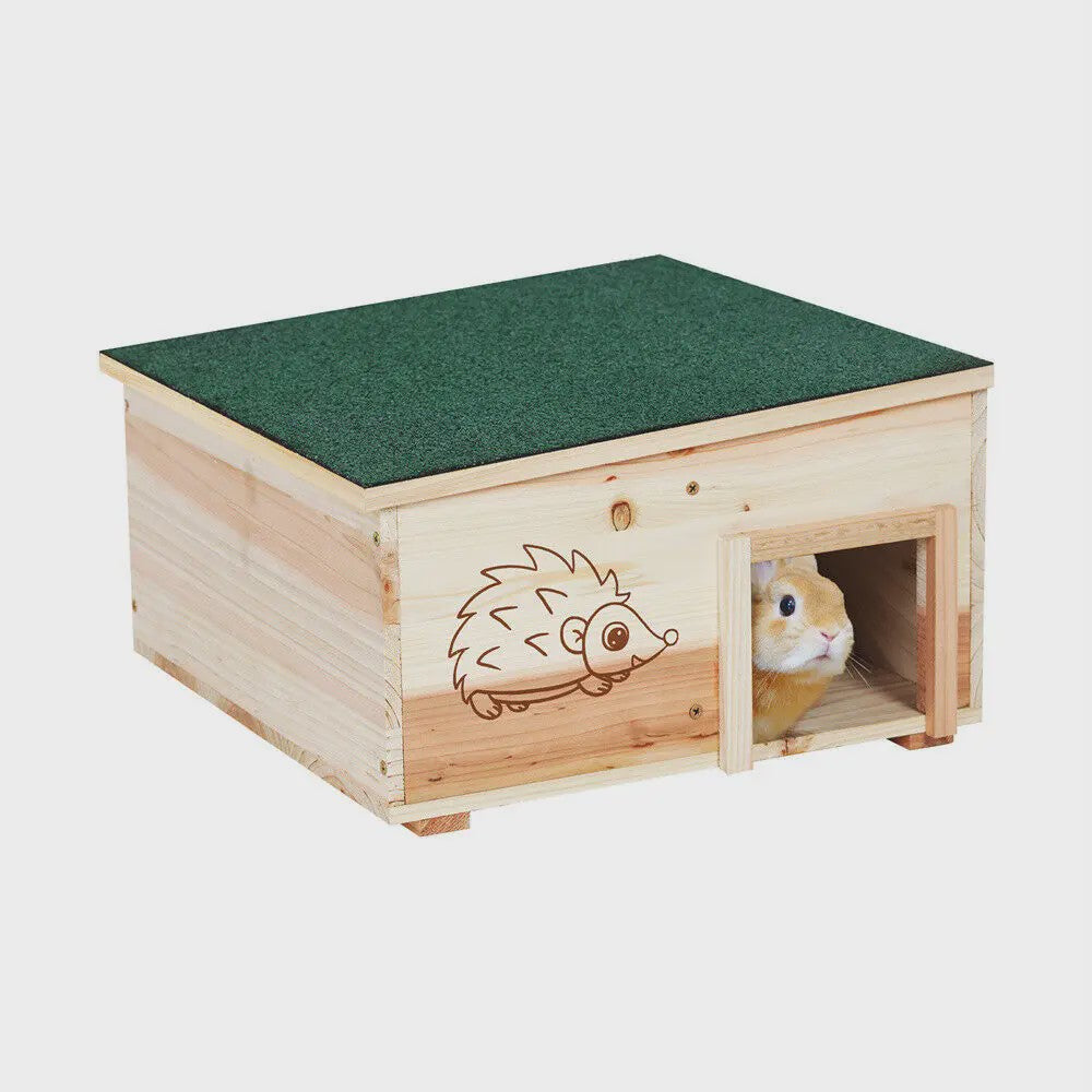 Houten Egelhuis XL - Predator Proof Schuilplaats voor Winterslaap en Beschutting