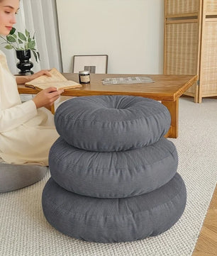 Dik Rond Kussen - Zacht, Comfortabel & Volledig Gevuld voor Meditatie, Yoga en Ontspanning | Bohemien & Zen Stijl