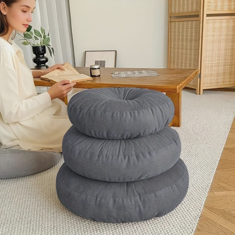 Dik Rond Kussen - Zacht, Comfortabel & Volledig Gevuld voor Meditatie, Yoga en Ontspanning | Bohemien & Zen Stijl