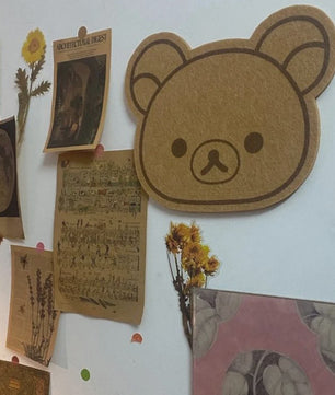 Schattig Beren Viltbord - Decoratieve Fotowand & Berichtbord voor Slaapkamer