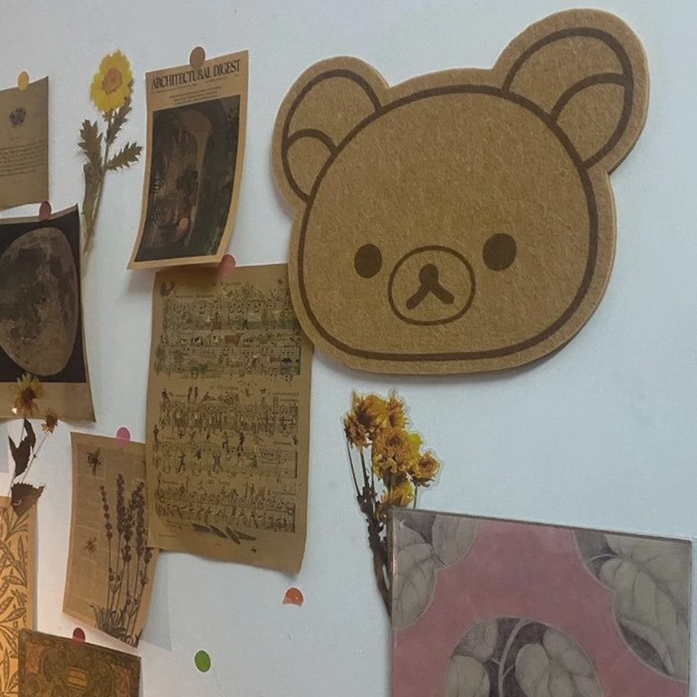 Schattig Beren Viltbord - Decoratieve Fotowand & Berichtbord voor Slaapkamer