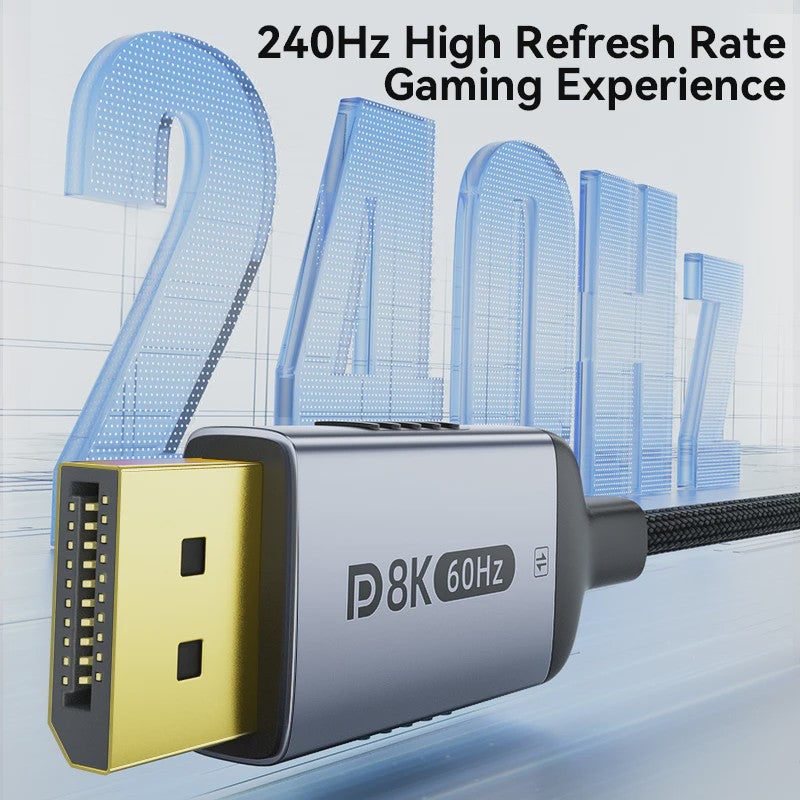 8K USB-C naar DisplayPort Kabel (DP 1.4) - 8K@60Hz, 4K@120Hz/240Hz - Bidirectioneel