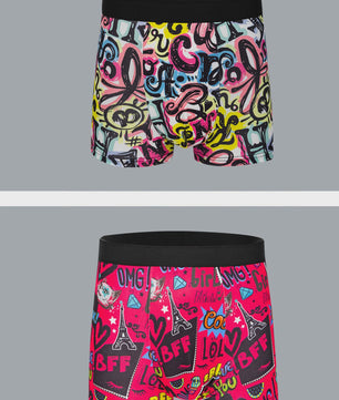 10-Pack Heren Boxershorts - Comfortabel, Zacht & Stijlvol Grafitti Print