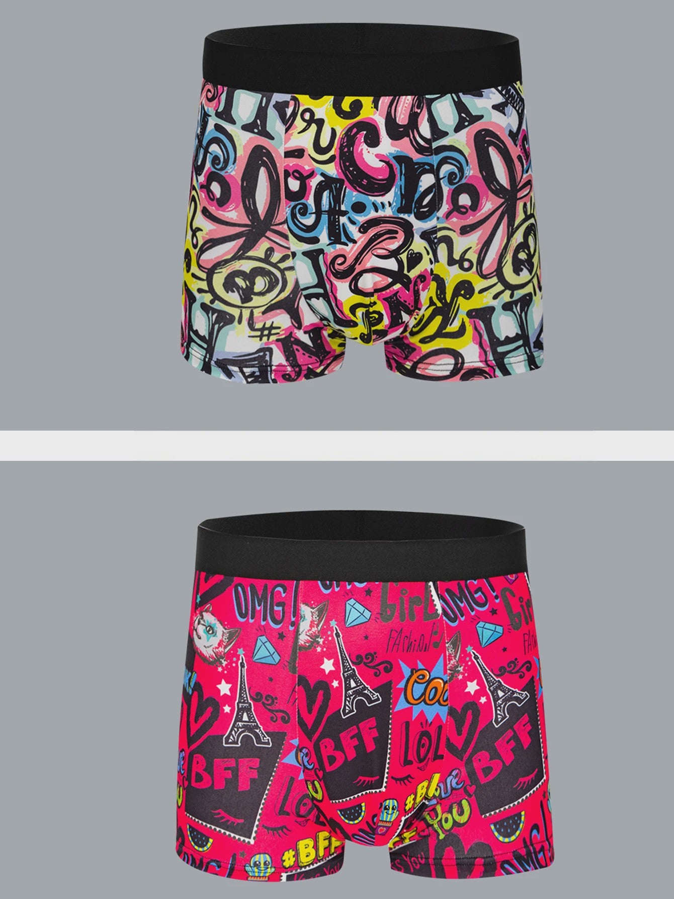 10-Pack Heren Boxershorts - Comfortabel, Zacht & Stijlvol Grafitti Print