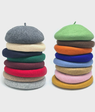 Dames Baret Hoed - Vintage Wol Baret Cap voor Herfst & Winter