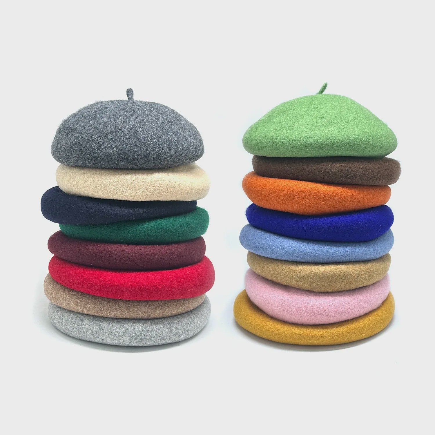 Dames Baret Hoed - Vintage Wol Baret Cap voor Herfst & Winter