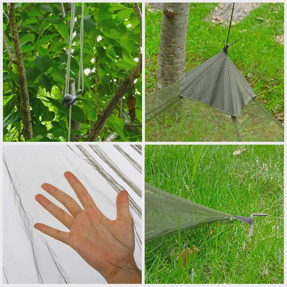 Outdoor Muggennet Insectenwerende Tent - Camping Solo Mesh - Lichtgewicht & Compact