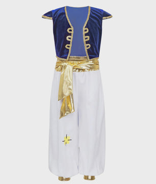 Jongens Arabische Prins Kostuum - Perzisch/Arabisch Rollenspel Outfit met Harembroek en Vest