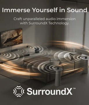 ULTIMEA 350W 7.1 Virtuele Surround Soundbar met Subwoofer & 4 Speakers