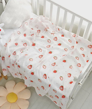 Dubbellaags Bamboe Katoen Muslin Baby Dekentje - Ademend en Multifunctioneel