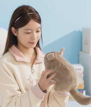 Levensechte Chinchilla Pluche Knuffel - Zachte Dierenpop als Kindermaatje