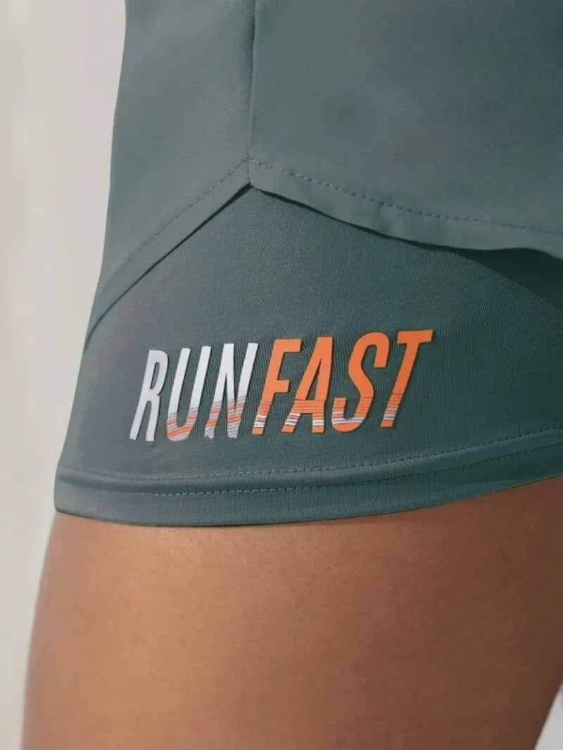 Dames High Waist Yoga Shorts met Ingebouwde Legging - Comfort & Stijl voor Sport