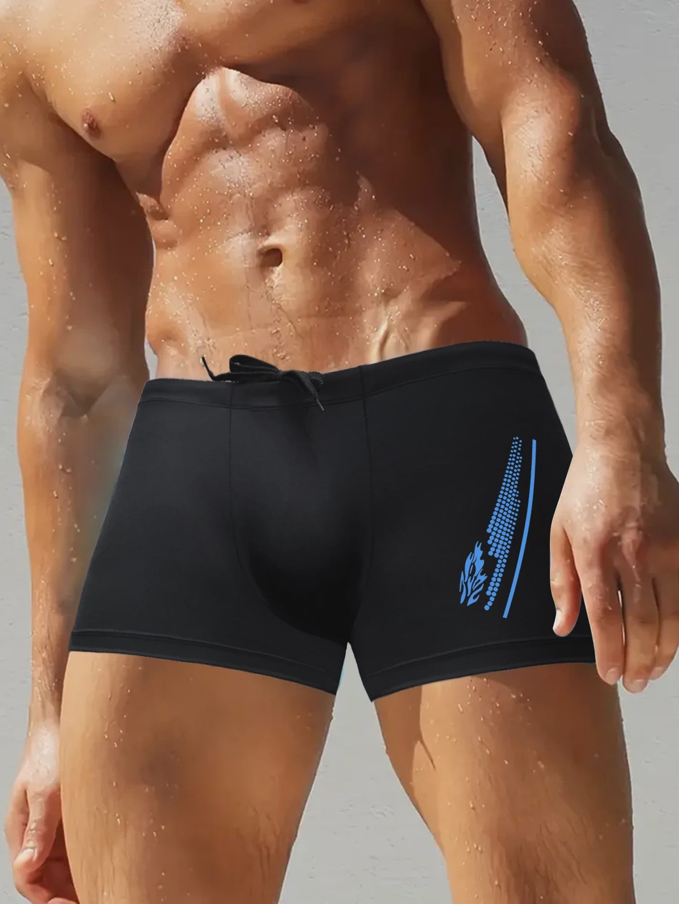 Heren Zwembroek Boxershorts met Snelle Droogtijd en Modieuze Print