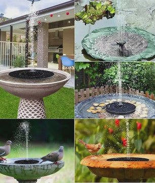 Zonne-energie drijvende fonteinpomp - 13/16/18cm - Ideaal voor vogelbad, vijver & tuin