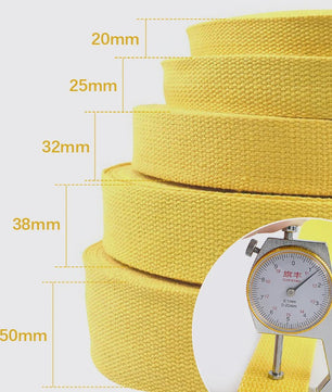4 Meter Katoenen Band - 1.3mm Dikke Webbing voor Tassen, Riemen & DIY Projecten (20-50mm Breed)