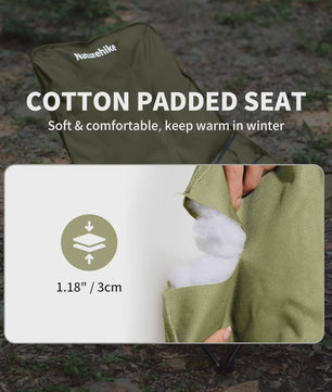 Naturehike Opvouwbare Loungestoel - Comfortabele Kampeerstoel met Hoge Rugleuning