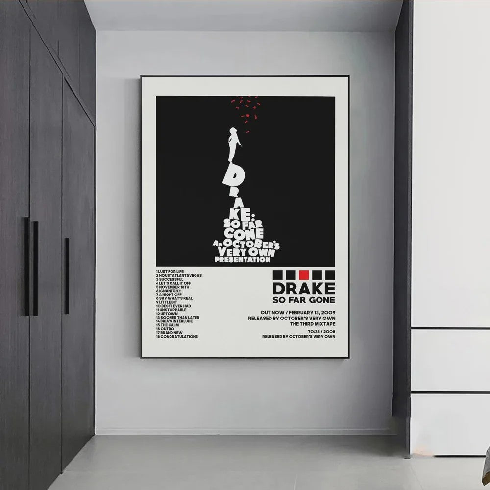 Drake Album Cover Posters - Canvas Muurdecoratie