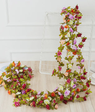250cm Kunst Rozen Slier - Decoratieve Nepbloemen Slang voor Bruiloft, Huis & Tuin