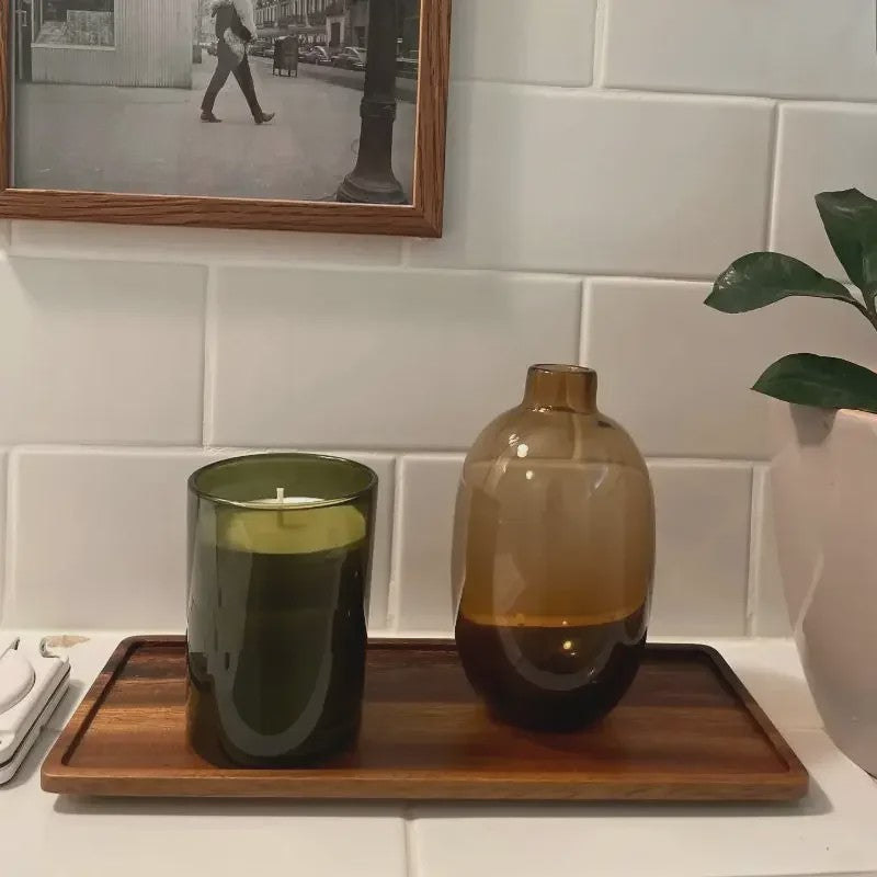 Natuurlijke Houten Serveerschaal Rechthoekig - Fruit, Snacks & Decoratie