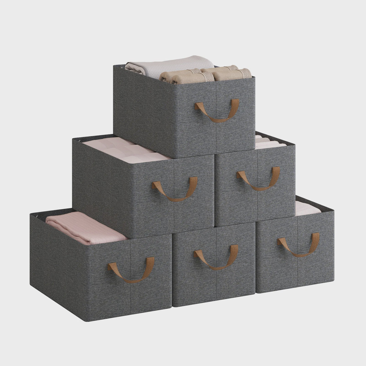 Opvouwbare Stoffen Opbergboxen (3/5/6 Stuks) - Organizer voor Kleding, Speelgoed & Kast