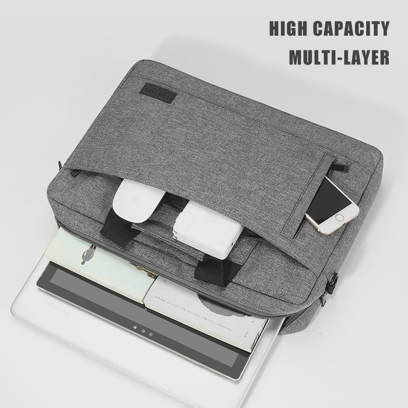 Waterdichte Laptoptas 13-17.3 Inch met Schouderband & Handvat - Bescherming & Opbergruimte