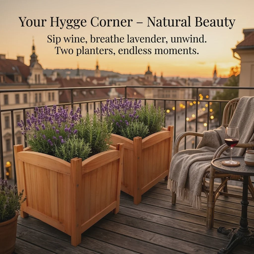 Houten Verhoogde Plantenbak 30x30x30 cm - Stevig Hout voor Tuin & Terras