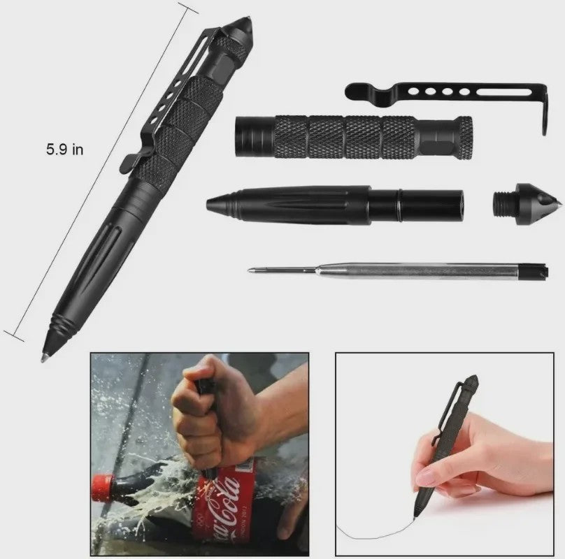 Tactische Multifunctionele Pen - Noodgereedschap & Glassnijder