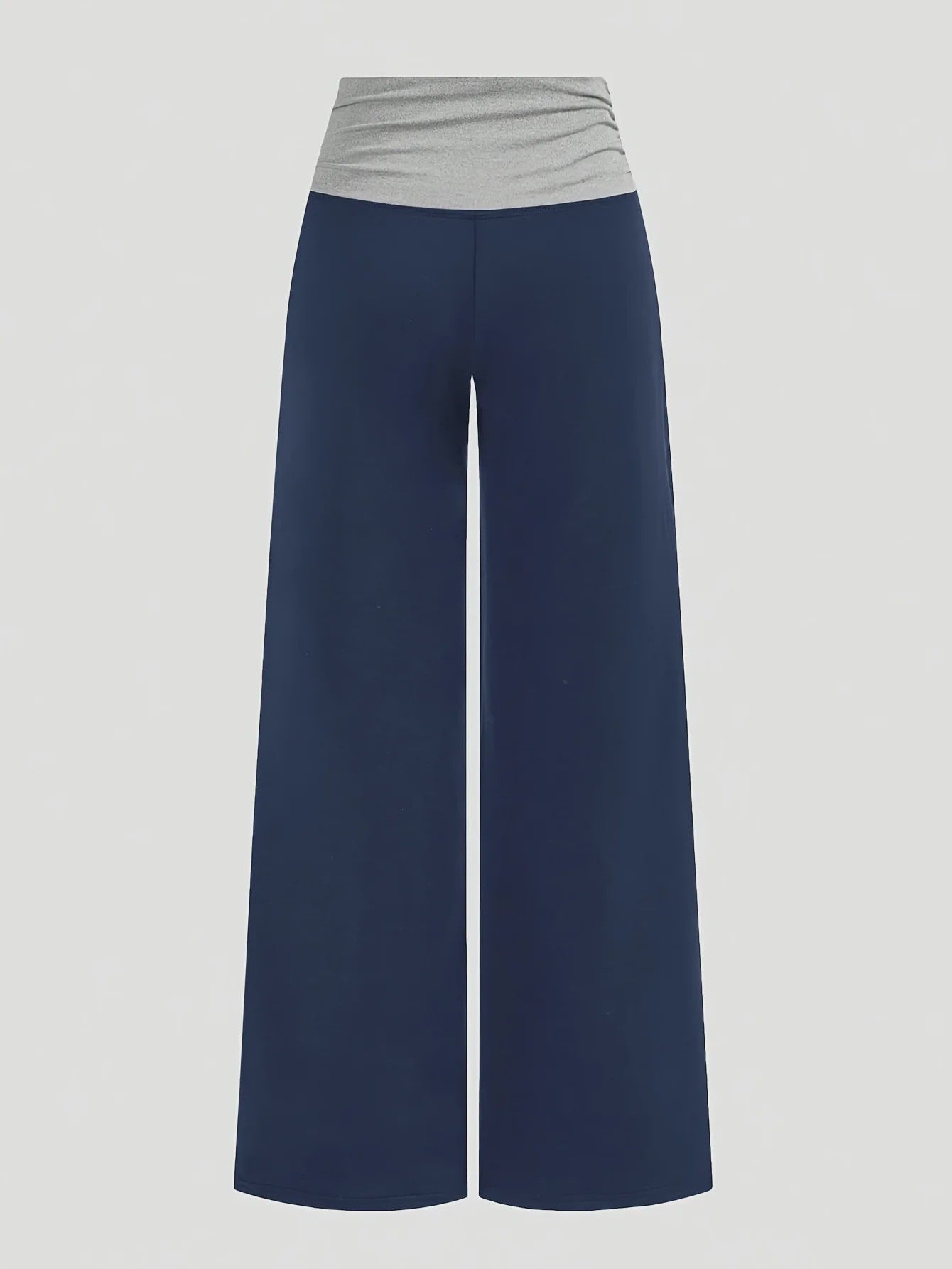 Casual Kleurblok Wijde Pijp Broek voor Meisjes (5-13 jaar) - Comfortabel & Stijlvol