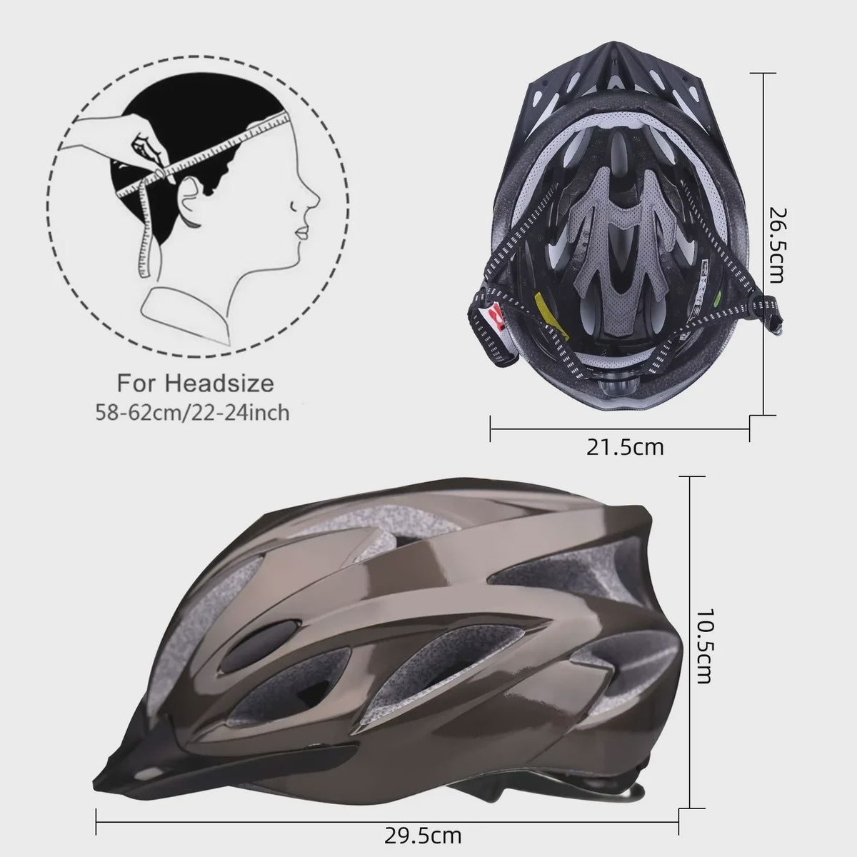 Fietshelm Volwassenen met Afneembaar Vizier - Lichtgewicht & Comfortabel