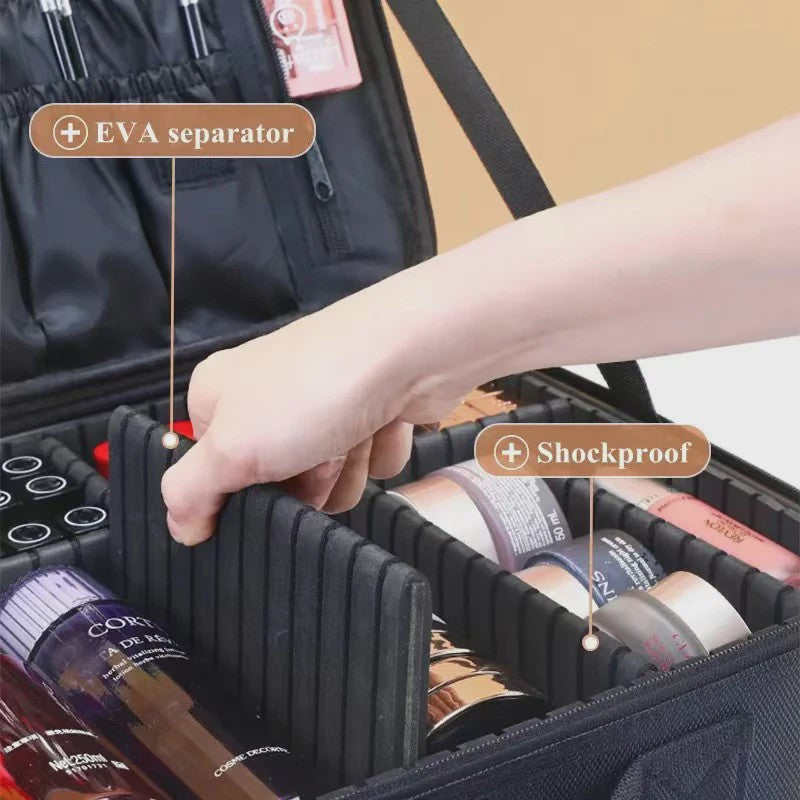 Professionele Make-up Tas Grote Capaciteit Oxford Stof Reistas voor Dames