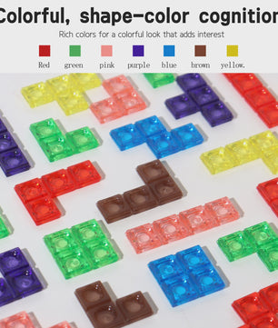 3D Transparant Tetris Puzzel - Logisch Denkspel voor Kinderen en Volwassenen