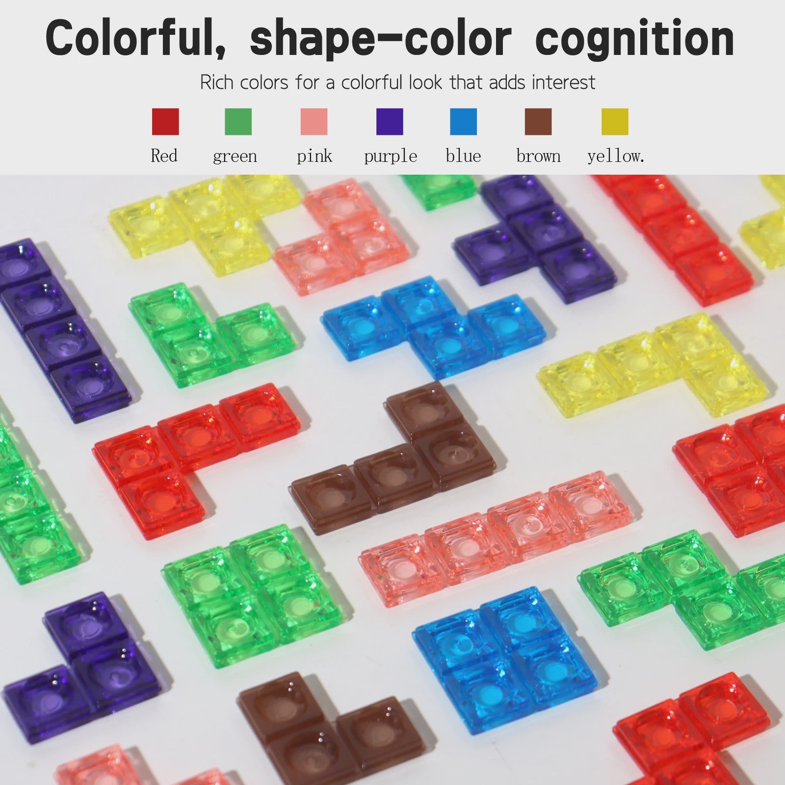 3D Transparant Tetris Puzzel - Logisch Denkspel voor Kinderen en Volwassenen