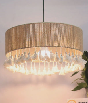 Handgemaakte Boho Hanglamp van Hennep Touw - 50cm - Scandinavische Stijl