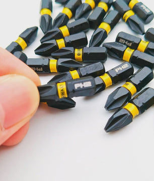 DEWALT DT70555T 25mm PH2 Impact Schroefbits Set (25 Stuks) met Magnetische Grip en Tough Case
