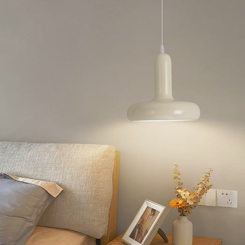 Moderne Paddenstoel Hanglamp Cream Style - Sfeervolle Verlichting voor Slaapkamer & Hotel