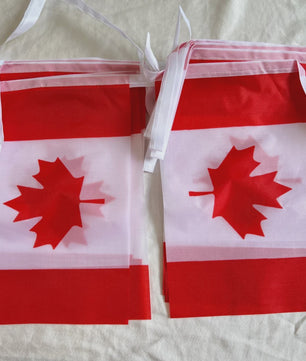 Canadese Vlaggenlijn 20 Stuks - 14x21cm Vlaggen aan één Touw