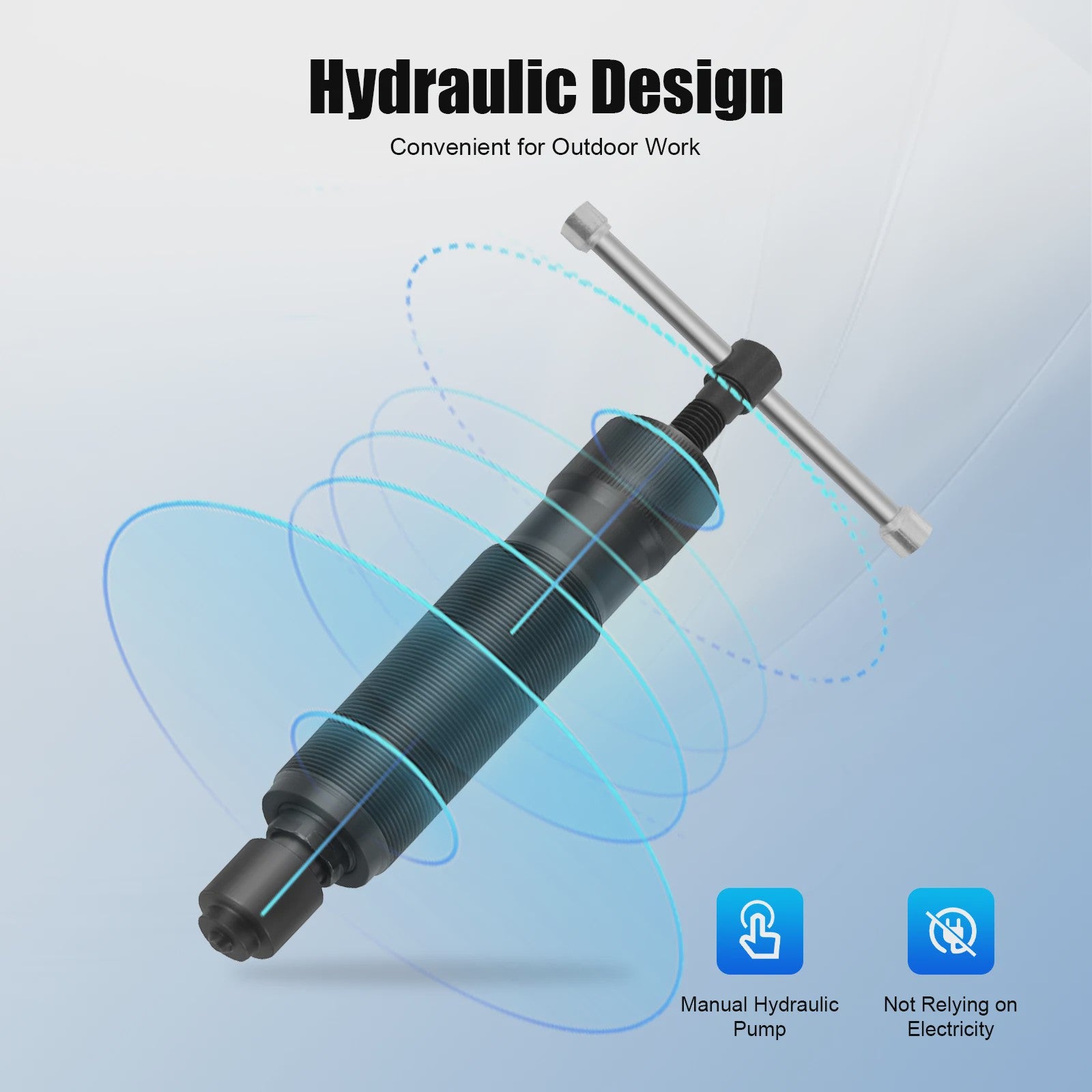 10T Hydraulische Wiel Verwijderaar Set - Professionele Velg Trekker voor 4/5 Gats Velgen (96-125mm)