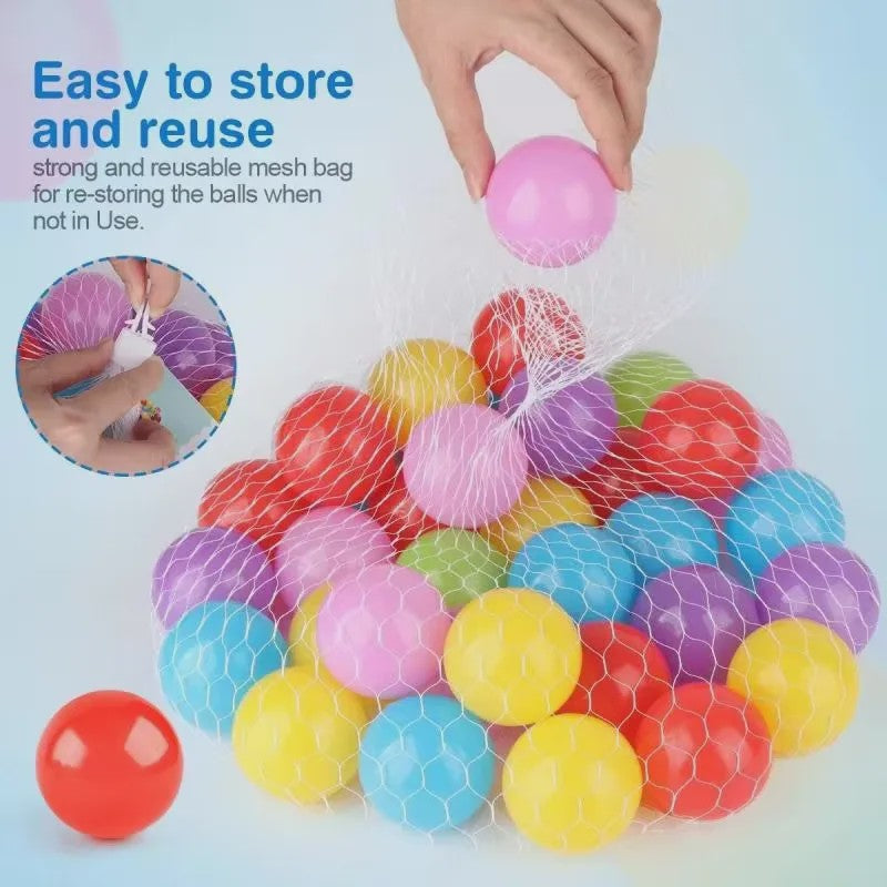 Vrolijke Ocean Ballen Speelgoed - Zachte Plastic Ballen voor Binnen en Buiten Plezier
