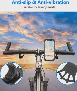 Universele Siliconen Telefoonhouder voor Fiets, Motor & Kinderwagen - Verstelbaar & Antislip