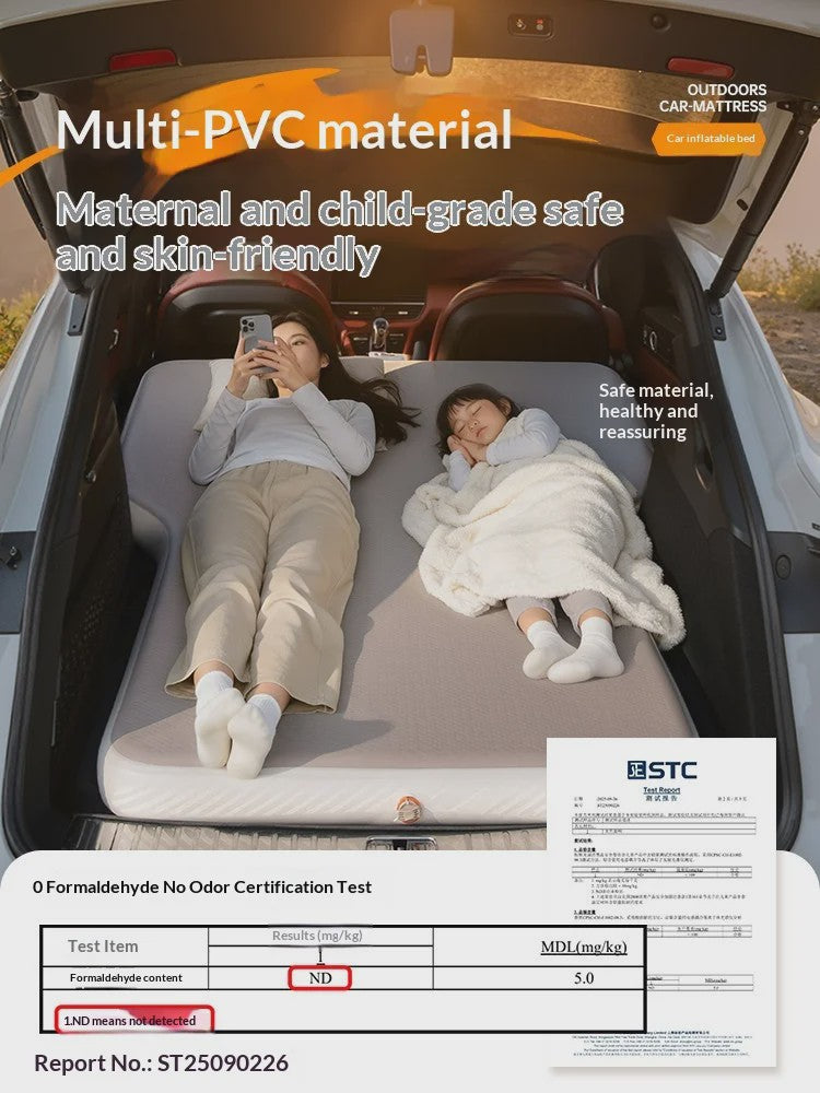 Luxe Opblaasbaar Luchtbed voor Auto - Universeel SUV Achterbank Matras