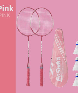 Duurzame Badminton Rackets Set - Iron Alloy Frame, Ideaal voor Beginners & Fitness
